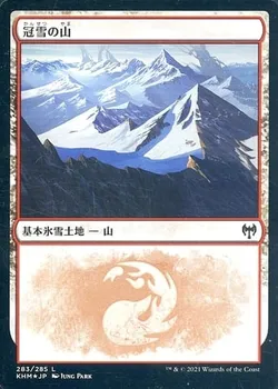 冠雪の山